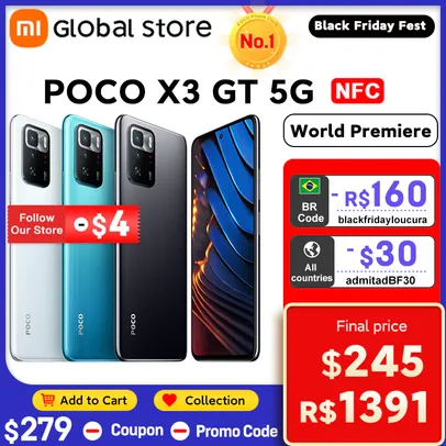 Smartphone Poco X3 GT