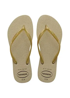 Chinelo Slim Gloss, Havaianas, Feminino, Areia, 35/36