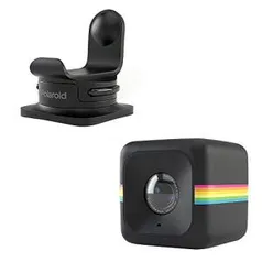 [Prime] Câmera de Ação Full HD Cube Polaroid Preta + Suporte de capacete R$ 319