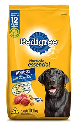 (Missão R$66,9)PEDIGREE Ração Nutrição Essencial Carne Para Cães Adultos 10.1kg