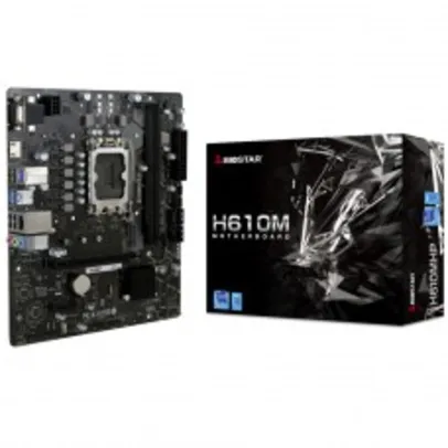 Placa Mãe Biostar H610MHP, Chipset H610, Intel LGA 1700, mATX, DDR4