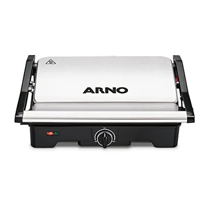 (CC MasterCard)Grill Dual Inox Arno Preto E Inox 110v