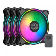 Kit Fan com 3 Unidades Cooler Master MF120 Halo, ARGB, 120mm, MFL-B2DN-183PA-R1