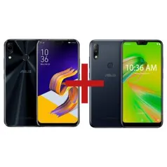 ZenFone 5 4GB/128GB Preto + Zenfone Max Plus (M2) 3GB/32GB Preto