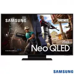 Smart TV Samsung Neo QLED 43" 4K QN90B 4 HDMI 2 USB Bluetooth Wifi 144hz IA Alexa Preto - QN43QN90BA