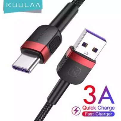 Cabo USB Tipo C Kuulaa | R$3,53