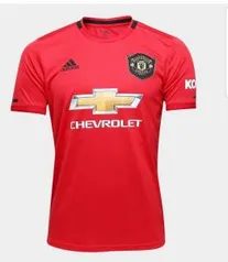 Camisa Manchester United Home 19/20 s/n° Torcedor Adidas Masculina - Vermelho