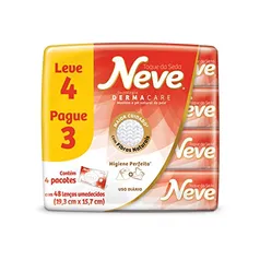 Neve Lenços Umedecidos Toque De Seda, Pacotes De 48X4 Lenços - Leve 4 Pague 3