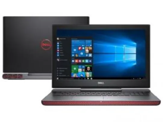 Notebook Dell i15-7567 Intel Core i7 7700HQ 15,6" 8GB HD 1 TB GeForce GTX 1050 Ti SSD 8 GB R$3.988