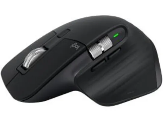 Mx Master 3 — Mouse sem Fio Logitech Óptico 1000DPI 7 Botões | R$427