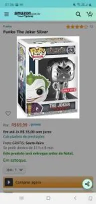 Funko The Joker Silver - R$70