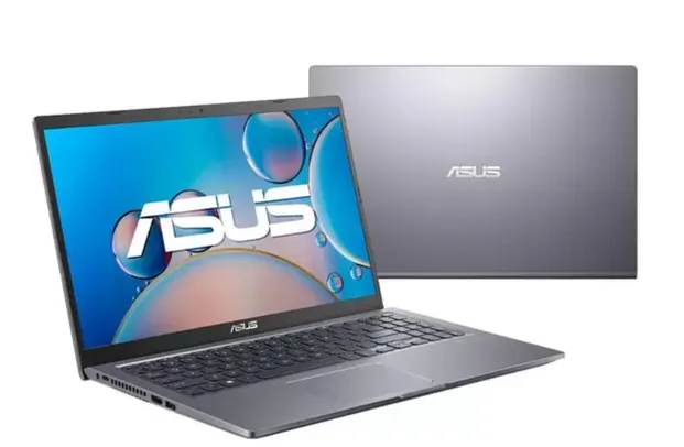 Notebook ASUS X515JA-BR2750 Intel Core i3 1005G1 4GB 256GB SSD Linux 15,6" LED-backlit Cinza
