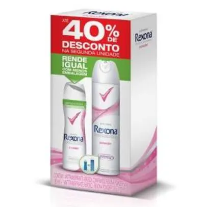 [Lojas REDE] Dois Desodorantes Rexona Aerosol por R$16