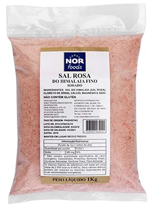 [Prime] Sal Rosa do Himalaia (Refinado) Nor Foods 1kg | R$8
