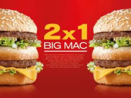 [McDonald's] 2x1 Big Mac!!