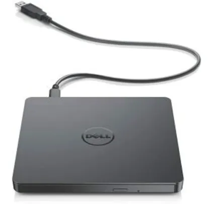 [PRIME] Gravador DVD Externo Dell Slim - Portátil - USB - Preto - DW316