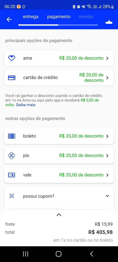 Imagem na descrição da promoção