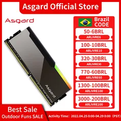 Memória Ram 2x8gb DDR4 Asgard 3600mhz CL14 Chip Samsung B-Die