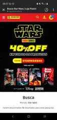 40% OFF em todas HQ's de Star Wars