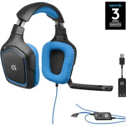 Headset Gamer G430 Surround Sound 7.1 Gamer - Logitech G R$210