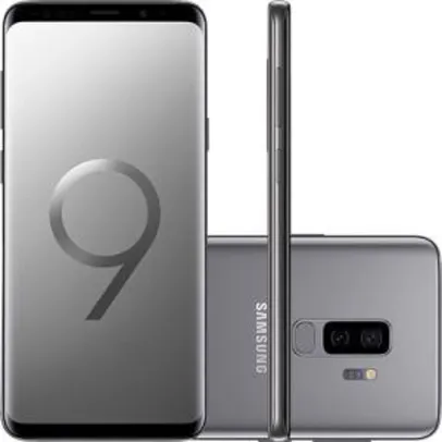 (SEM JUROS) Smartphone Samsung Galaxy S9+ Dual Chip Android 8.0 Tela 6.2" Octa-Core 2.8GHz Cinza