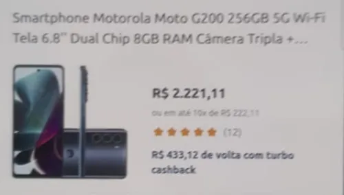 Imagem na descrição da promoção