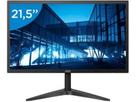 [Clube da Lu] Monitor para PC Full HD AOC LED Widescreen 21,5" - B1 22B1H