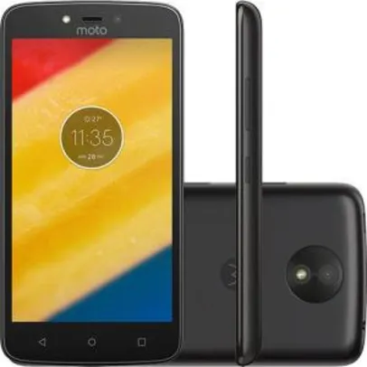 Smartphone Moto C Plus Dual Chip Android 7.0 Nougat 5" Quad-Core 8GB 4G 8MP - R$571