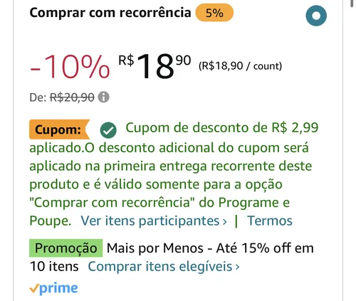 Imagem na descrição da promoção