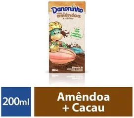 Bebida vegetal sem lactose amêndoa e cacau Danoninho 200ml R$2