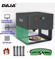 [MELI+] Gravadora A Laser Em Madeira Plástico Couro Bambu Daja Dj6