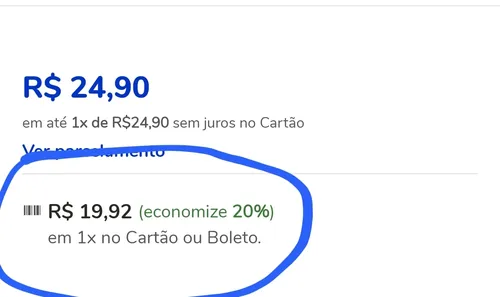 Imagem na descrição da promoção