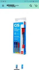 (PRIME) CIS TRIK GRIP - CANETA ESFEROGRAFICA RETRATIL, VERMELHO, PACOTE DE 12 R$6