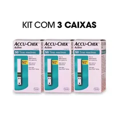 Tiras Para Controle De Glicemia Accuchek Active 150 Tiras