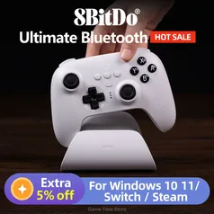 Controle Bluetooth 8BitDo Ultimate com Dock