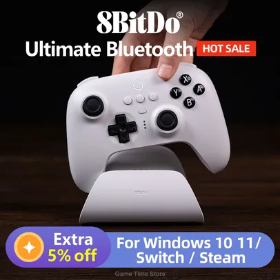 Controle Bluetooth 8BitDo Ultimate com Dock