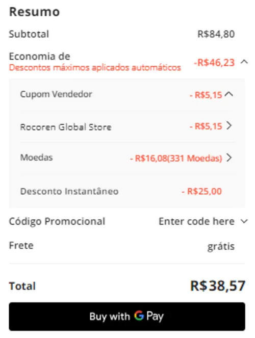 Imagem na descrição da promoção