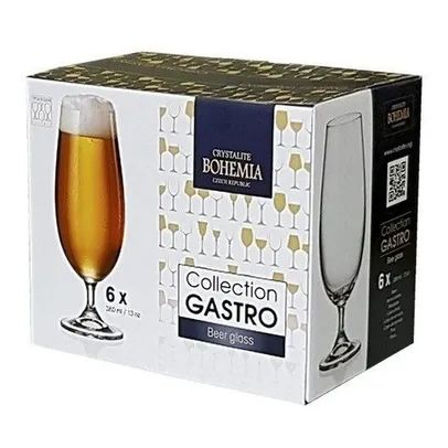 Jogo de Taça de Cerveja Gastro 380 ml 6 Peças - Bohemia | R$77