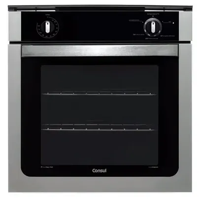 (R$1406 com Cashback Pelando)Forno de Embutir Consul a Gás COA84BR com Timer e Menu Controle Fácil - 78L - 220V