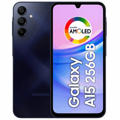 [C. OURO] Smartphone Samsung Galaxy A15 256GB 8GB RAM Tela 6.5 Super AMOLED 90Hz NFC 