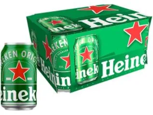 Cerveja Heineken Premium Puro Malte Lager - 12 Unidades, 350ml | R$36