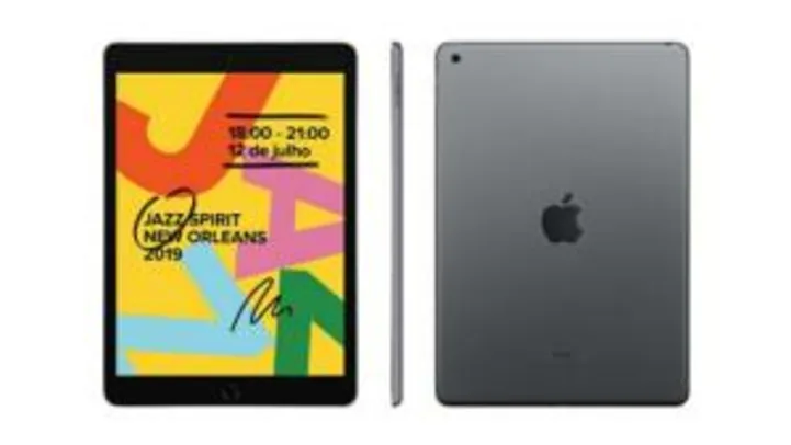[APP] iPad 7ª Geração Apple Cinza Espacial com Tela 10,2, Wi-Fi, iPadOS, Processador A10 Fusion e 32GB