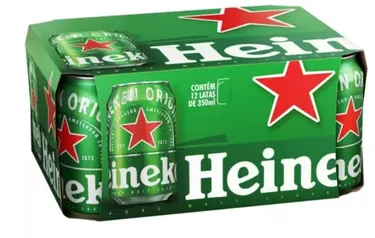 Cerveja Heineken Premium Puro Malte Pilsen Lager - 12 Unidades Lata 350ml