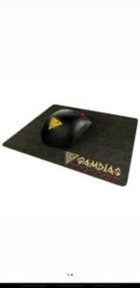 Combo mouse e mousepad Gamdias | R$ 60