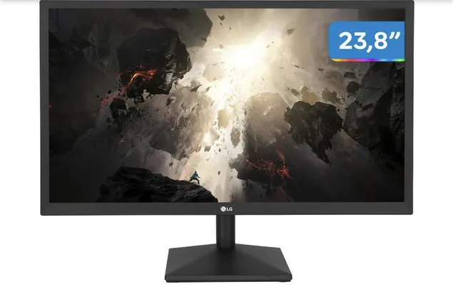 (App + C. Ouro + MagaluPay) Monitor LG 24 - FHD IPS 75hz 5ms FreeSync | R$715