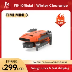 [R$1174 MOEDAS] Drone Xiaomi Fimi Mini 3 4K 60fps