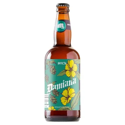 Cerveja artesanal Invicta Damiana Bavarian IPA clara 500ml