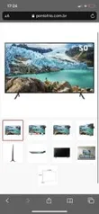 Smart TV LED 50" UHD 4K Samsung 50RU7100 R$ 1899