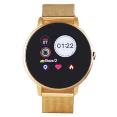 Relógio Smartwatch Casual Dourado r$240