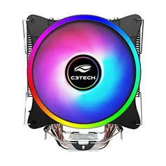 [PRIME] Cooler Fan C3Tech Gaming FC-L100M (AMD e Intel) com 4 Heat Pipes e iluminacao em RGB